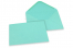 Coloured greeting card envelopes - turquoise, 133 x 184 mm | Bestbuyenvelopes.com