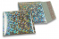 ECO metallic bubble envelopes - silver holographic 165 x 165 mm | Bestbuyenvelopes.com