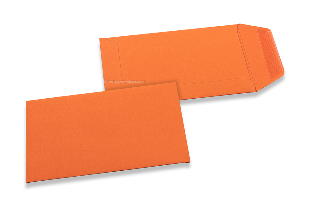 Coloured pocket envelopes - Orange, 65 x 105 mm