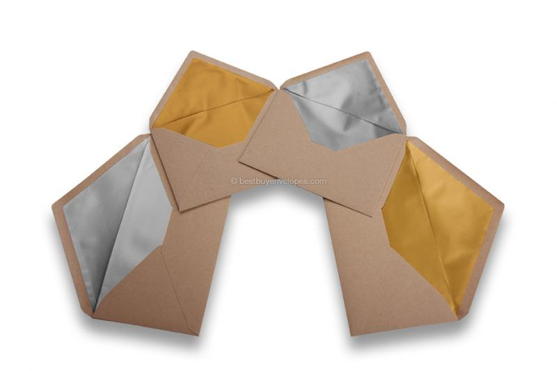 Lined kraft paper envelopes