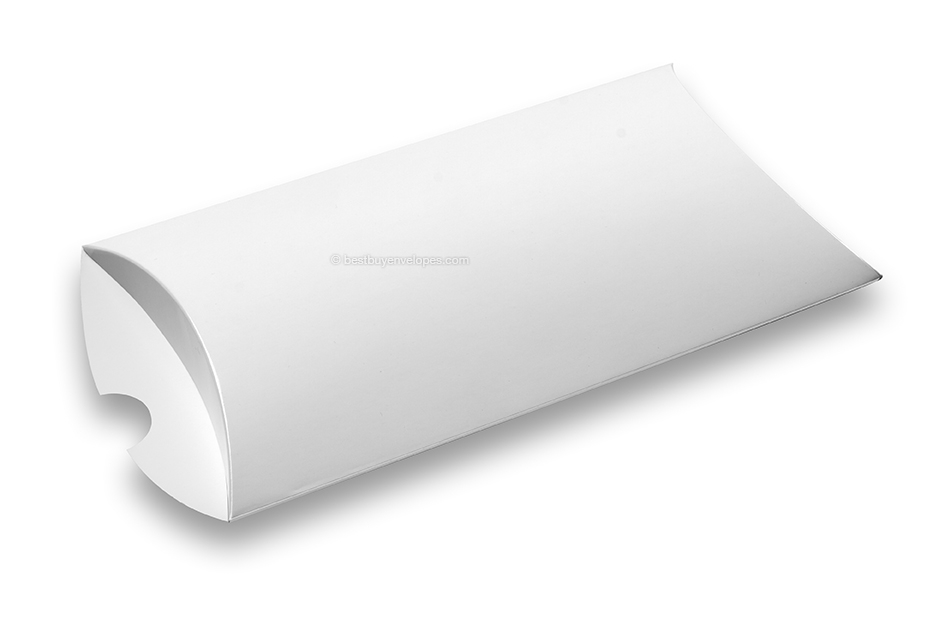White coloured pillow boxes