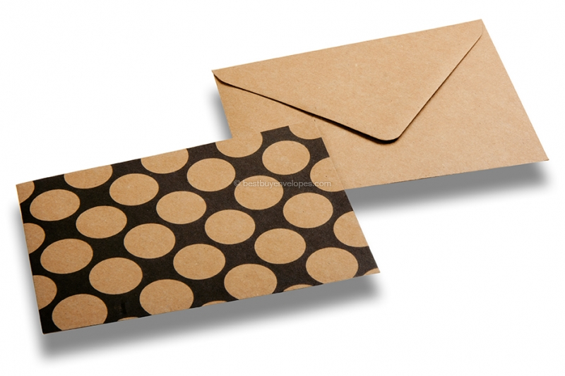 Decorative kraft envelopes - dots