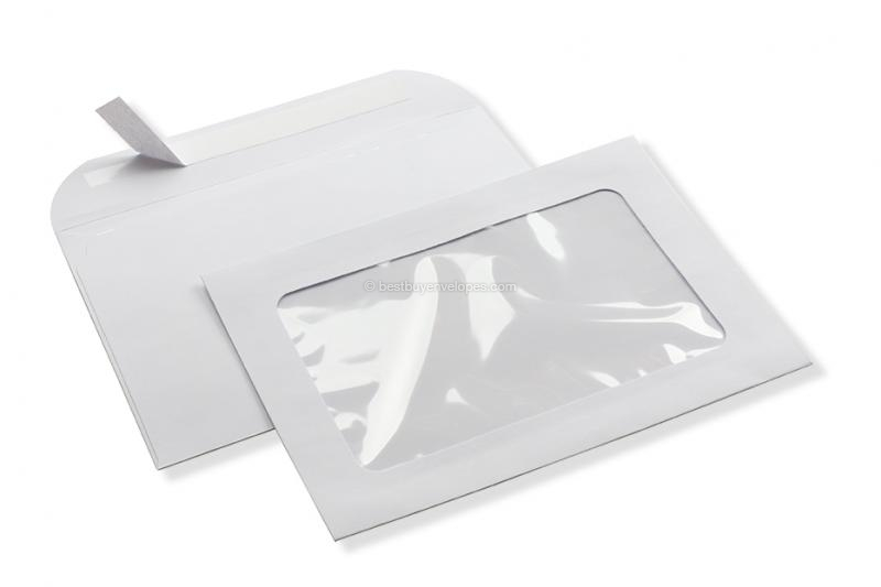 Panorama window envelope, 162 x 229 mm (A5), 160 gram, strip closure, (window format 110 x 180 mm, position: 25 mm from the left, 25 mm from the bottom)