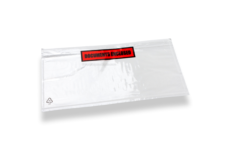 Packing list envelopes with printing - DL, 122 x 225 mm