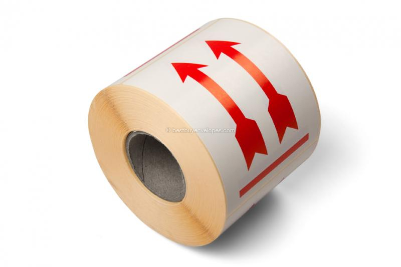 Packaging labels - This side up: arrows - 90 x 115 mm