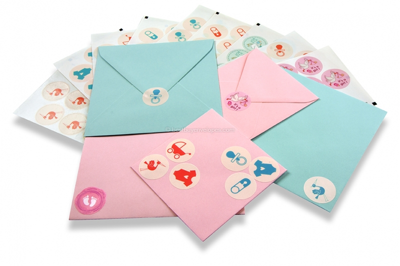 Birth envelope seals - various