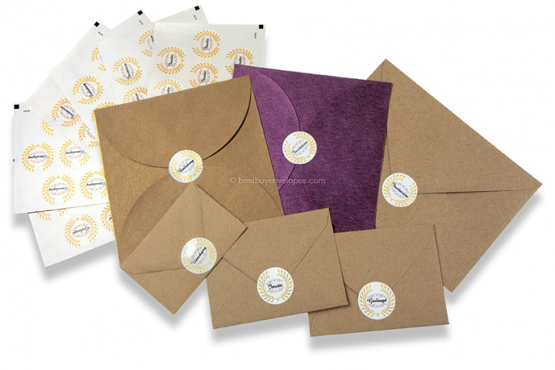 Party envelope seals - various