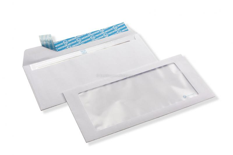 Panorama window envelope, 114 x 229 mm (C5/6), 100 gram, strip closure, (window format 88 x 185 mm, position: 22 mm from the left, 15 mm from the bottom)