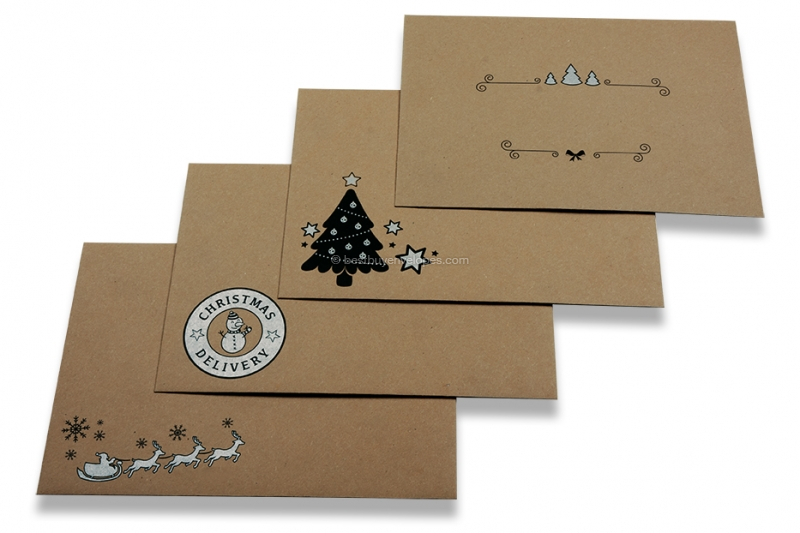 Recycled Christmas envelopes