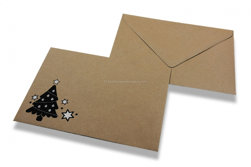 Recycled Christmas envelopes - Christmas tree