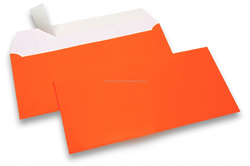 Neon envelopes - orange, without window