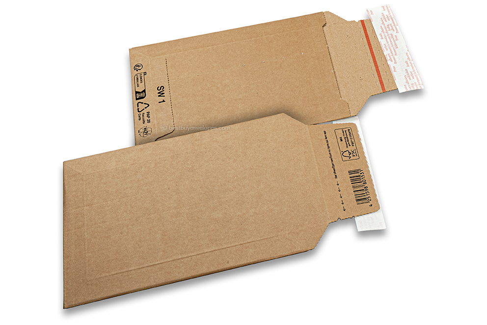 Corrugated cardboard envelopes - 170 x 245 mm, SW1