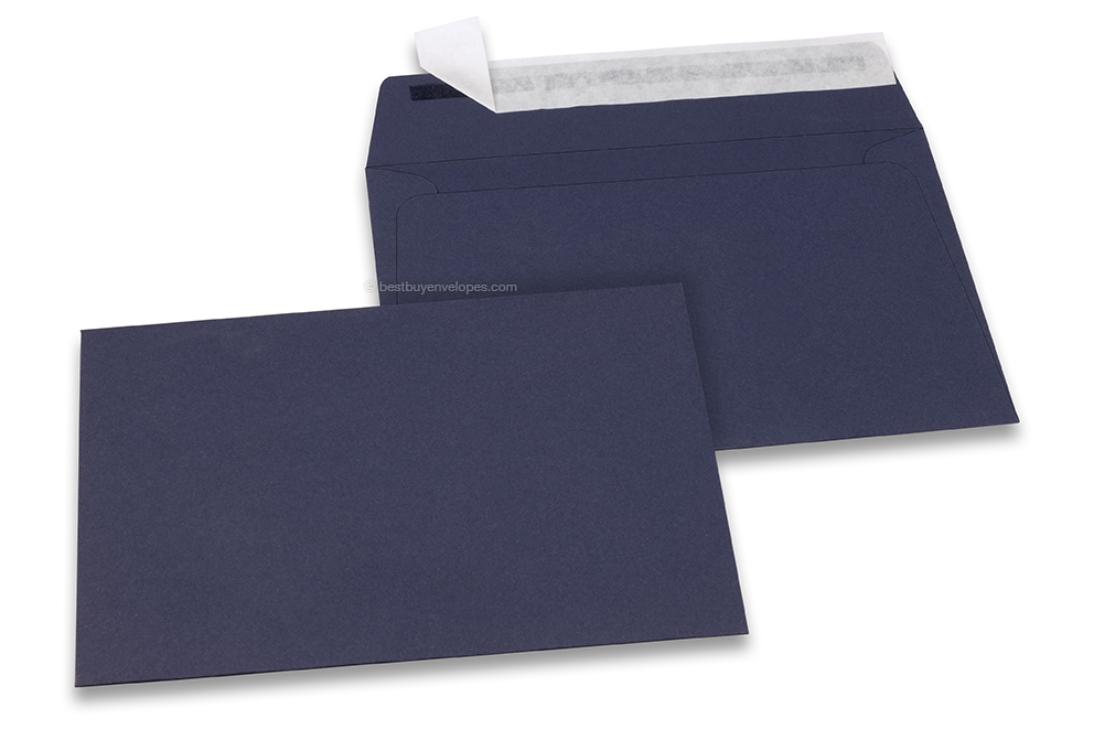 Dark blue coloured paper envelopes - 114 x 162 mm