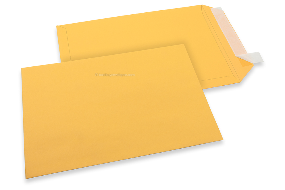 Gold-yellow coloured paper envelopes - 229 x 324 mm