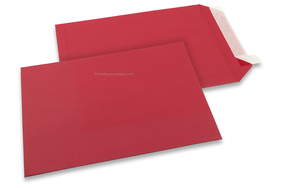 Red coloured paper envelopes - 229 x 324 mm 