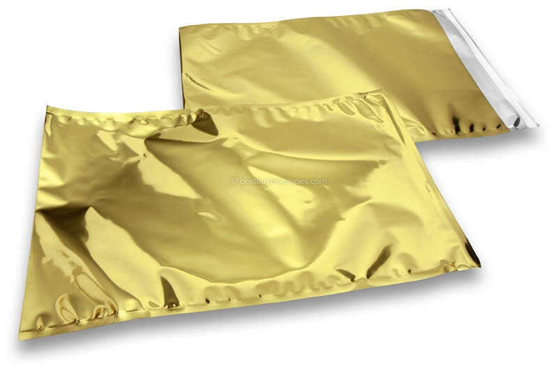 Coloured metallic foil envelopes gold - 320 x 430 mm