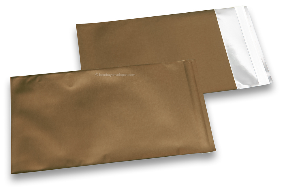 Bronze coloured matt metallic foil envelopes - 114 x 162 mm