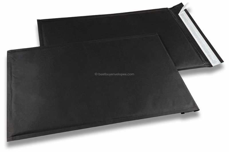 Black paper bubble envelopes - 320 x 450 mm, 160 gr