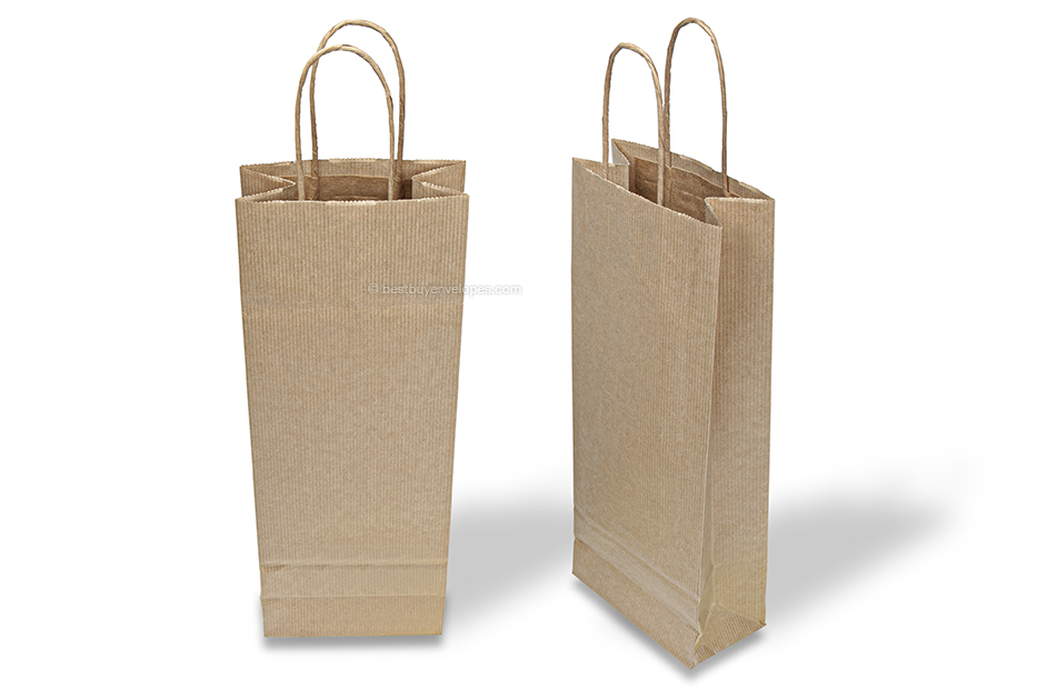 Paper wine bags - brown