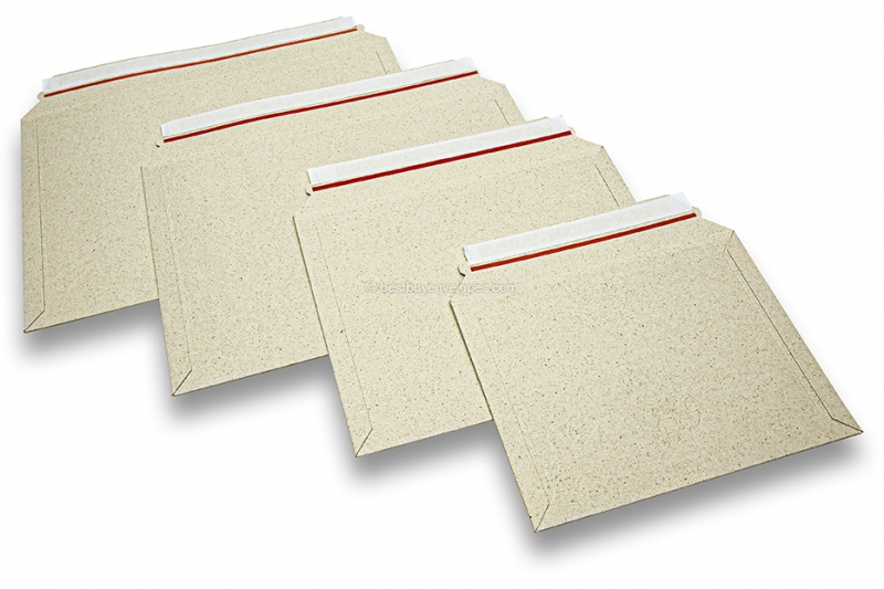 Grass-cardboard envelopes