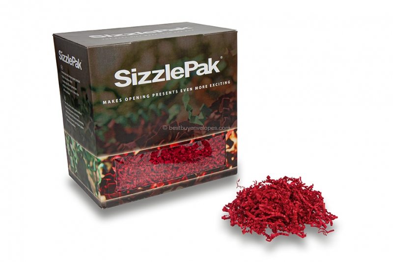 Shredded paper SizzlePak - Dark red (1.25 kg), 80 grams paper