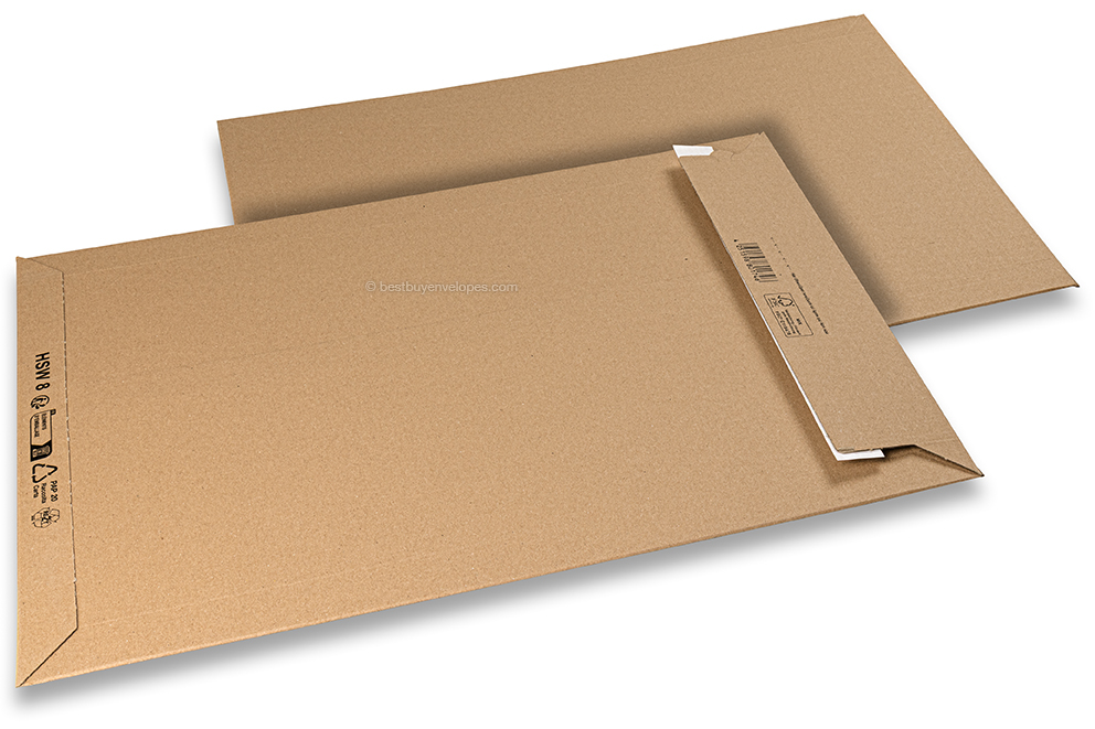 Corrugated cardboard dispatch envelopes - 360 x 525 mm