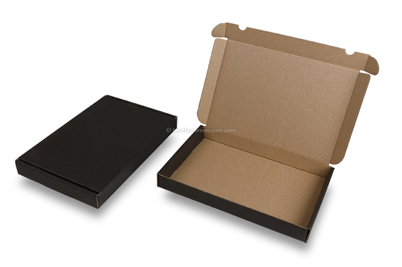 Folding shipping boxes - black