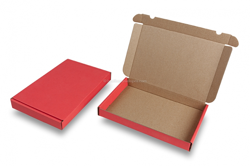Folding shipping boxes - red