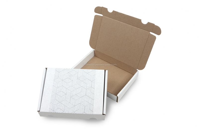 Printed shipping boxes - cubes black