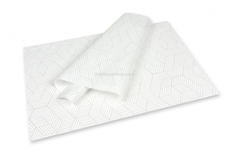 Tissue paper - cubes black