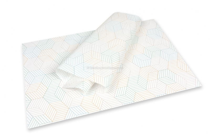 Tissue paper - cubes coloured