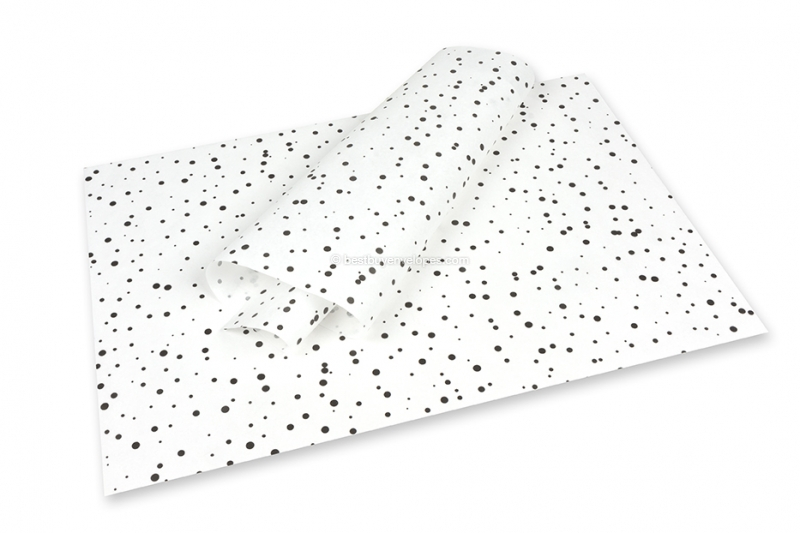 Tissue paper - dots black