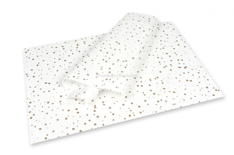 Tissue paper - dots gold
