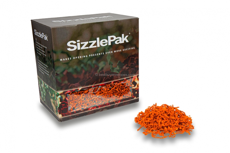 Shredded paper SizzlePak - Orange (1.25 kg), 80 grams paper