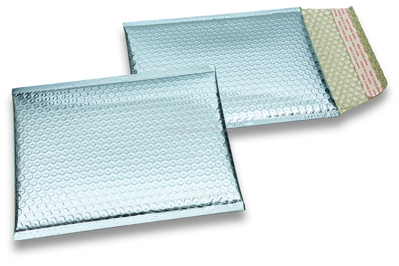 ECO metallic bubble envelopes - ice blue 180 x 250 mm