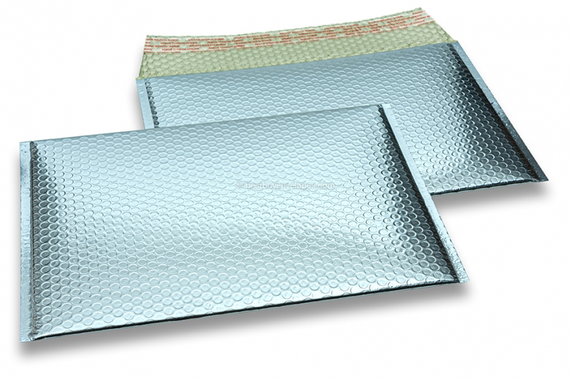 ECO metallic bubble envelopes - ice blue 235 x 325 mm