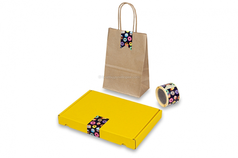 Elongated printed seals - sweets