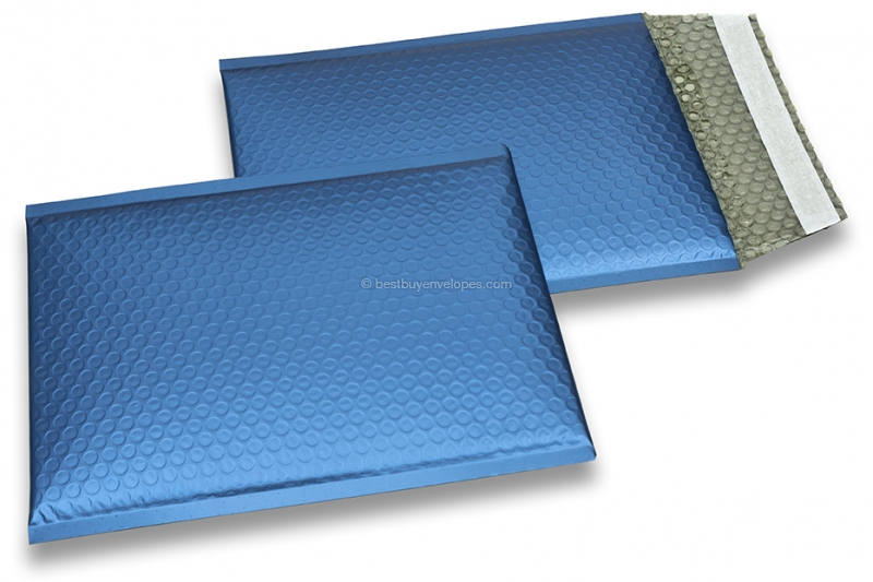 ECO matt metallic bubble envelopes - dark blue 180 x 250 mm