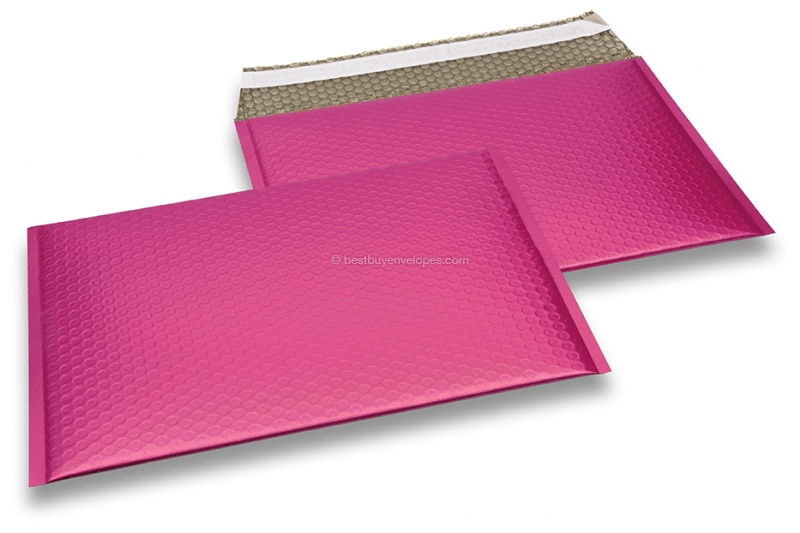 ECO matt metallic bubble envelopes - pink 235 x 325 mm
