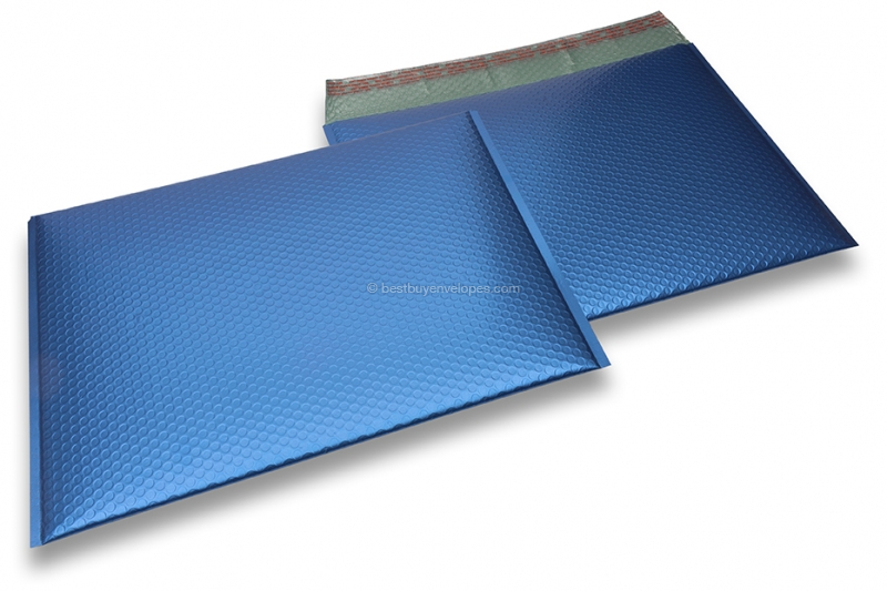 ECO matt metallic bubble envelopes - dark blue 320 x 425 mm