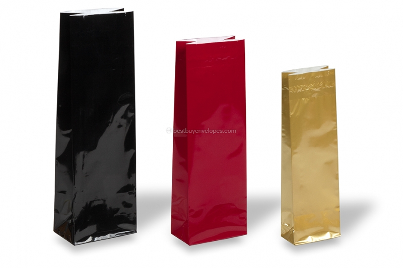 Coloured block bottom bags