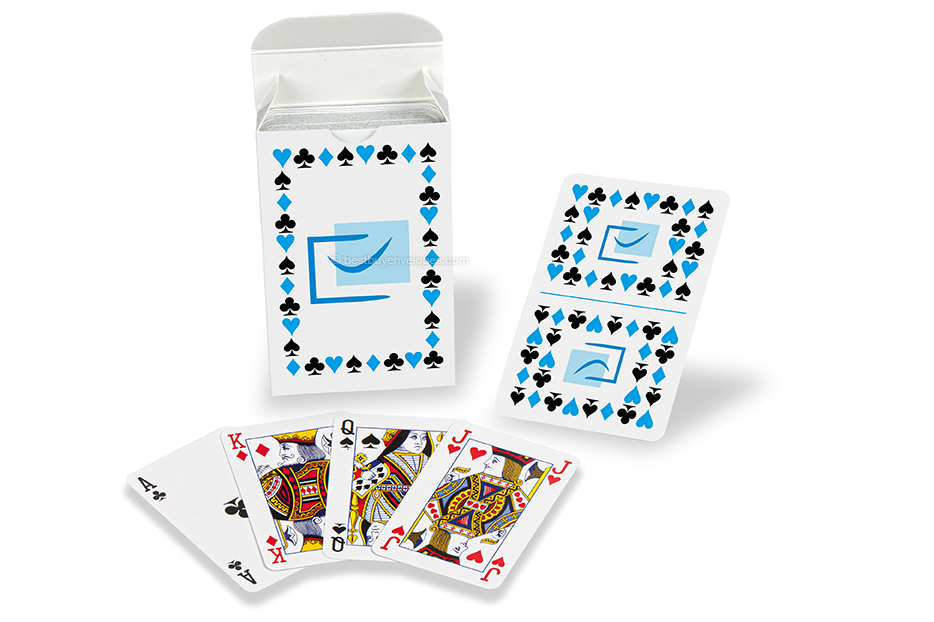 Custom playing cards international - without a bleed print + cardboard box