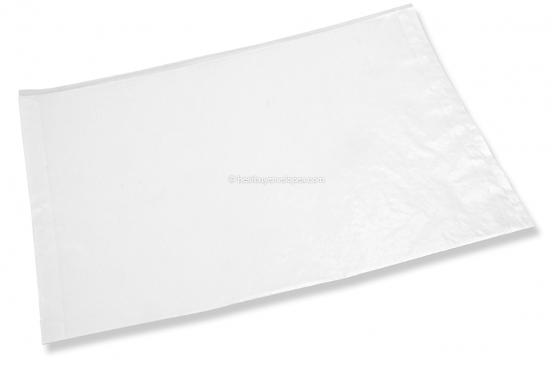 Glassine envelopes white - 440 x 620 mm opening on the long side