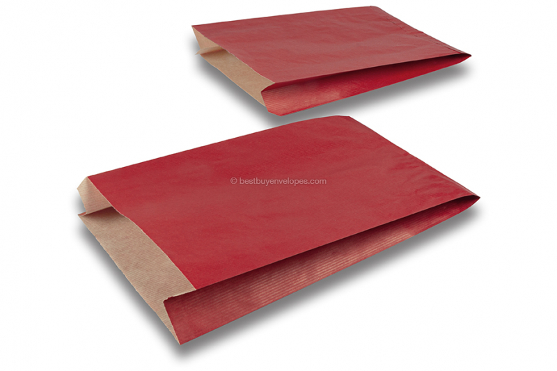 Coloured paper bags - red, 200 x 320 x 70 mm