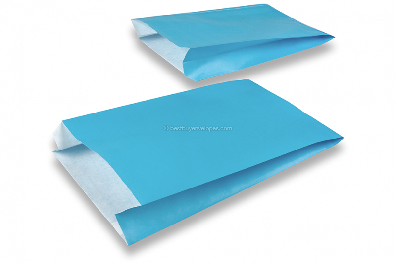 Coloured paper bags - blue, 200 x 320 x 70 mm