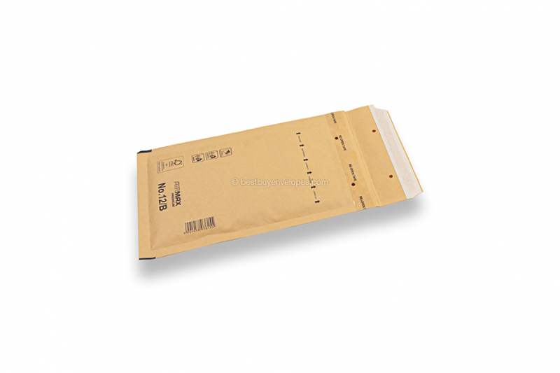 Brown bubble envelopes (80 gsm) - 120 x 215 mm (B12)