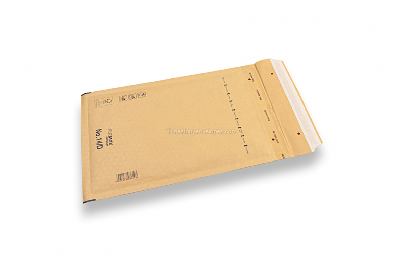 Brown bubble envelopes (80 gsm) - 180 x 265 mm (D14)