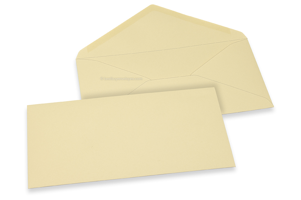 Coloured greeting card envelopes - camel, 110 x 220 mm
