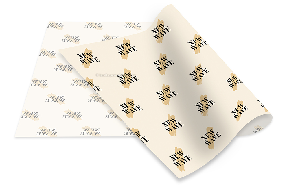 Custom tissue paper - with a print as an example