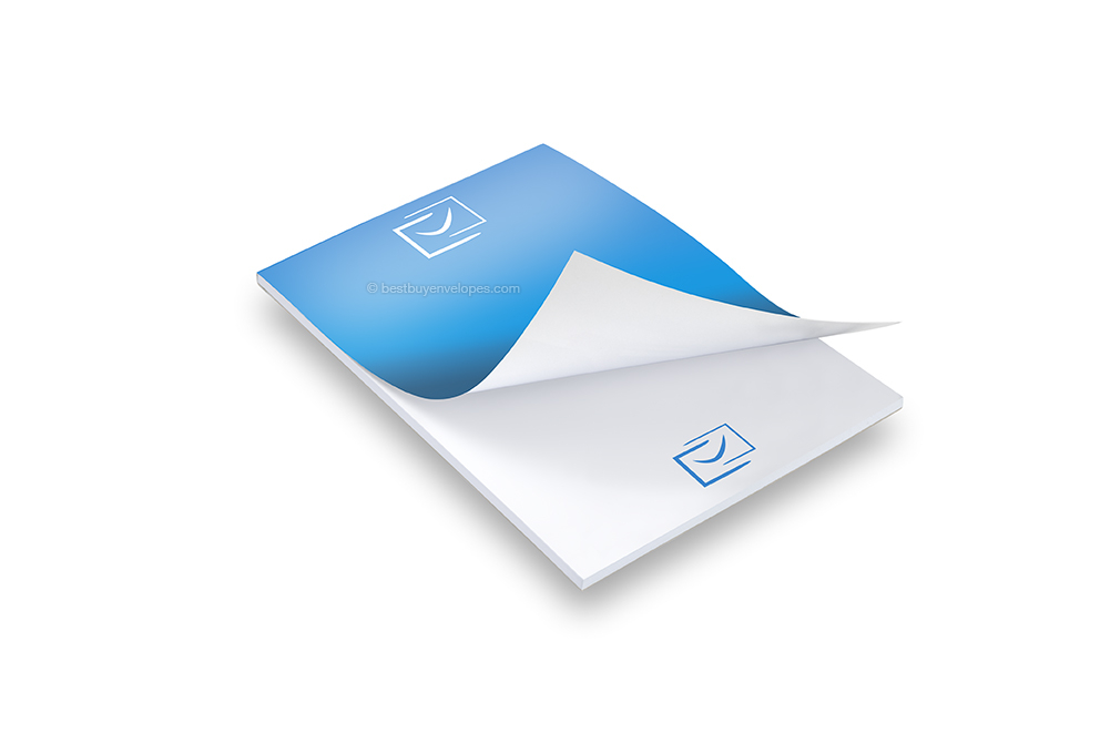 Printed notepads - 105 x 148 mm, cover with gloss laminate